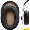 GEEKRIA Cuscinetti di ricambio in pelle proteica Geekria compatibili con Sennheiser Momentum 2.0 Over-Ear, imbottiture per cuffie, copri padiglioni, parti di riparazione (marrone scuro)