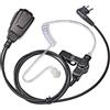 UAYESOK Covert - Auricolari per walkie talkie acustici, 2 pin, con microfono PTT e auricolari, per Motorola CP040 DP1400 GP300 XT420 XT460 Hytera PD405 PD505 TC620 Kit di sorveglianza bidirezionale