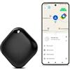 Lizoak Android Smart Tag, Google My Dispositivo Trova APP Bluetooth Tracker IP66 Impermeabile Key Finder per bagagli, portafoglio, (nero, 1 confezione)