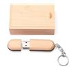 HOZYALE Chiavetta USB 2.0 bicolore in legno, con scatola di legno (16 GB, legno)