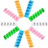 Seminer 25 Pezzi Salvacavo per Caricabatterie, Seminer Flessibile Silicone Micro USB Protector, Tuta di Protezione per Cavo del Mouse per Tutte Le Linee Dati del Cellulare (Bianco, Rosa, Blu, Verde, Giallo)