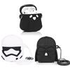 XMBYGY - Custodia protettiva in silicone per AirPods di 2a/1a generazione (2019/2016), con portachiavi, custodia protettiva in silicone con simpatico design divertente per AirPods 1 e AirPods 2,
