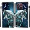 KENHONER Custodia per Oppo A3 5G, Lupo