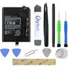 OnlyTech - Batteria di ricambio Premium per Xiaomi Redmi Note 10 Pro 5G - 5000mAh - Qualità identica a BM57 con kit di riparazione 10 Strumenti