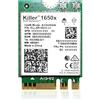 HighZer0 Electronics AX1650x Killer Series WiFi 6 Upgrade | Gaming WiFi Adapter | M.2 WiFi Card for PC | 2.4 Gbps WiFi for PC | Supports Bluetooth 5.2 & Intel, AMD, Windows 10+, Linux (AX1650x)