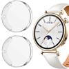 GIOPUEY [2 Pezzi Cover per Huawei Watch GT 4 41mm, Soft TPU, Shock Resistant, Huawei Watch GT 4 41mm Custodia - Transparent+Transparent