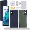 YHX-OU 6.5'' Copribatteria per Samsung Galaxy S20 Fe 5G SM-G781B SM-G781U Copri Batteria Sostituzione Posteriore Ricambio Posteriore Back Cover + Strumento di Installazione (Nero)