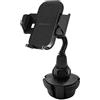 MacAlly Supporto per cellulare da auto [aggiornato], supporto regolabile per telefono cellulare a collo di cigno da auto, facile da fissare al veicolo, portabicchieri compatibile con tutti gli