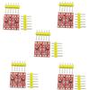 Aihasd 5 pezzi 2 canali IIC I2C Livello logico Convertitore Bidirezionale Modulo Commutatore da 3,3 V a 5 V