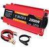 Yinleader Power inverter 12V 220V 850W /2000W convertitore di tensione con display LCD 2 USB