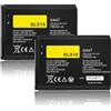 FLSTOR Confezione da 2 batterie di ricambio 3,7 V 1200 mAh agli ioni di litio per Siemens Gigaset SL910 SL910A SL910H, compatibili con originale V30145-K1310K-X447 V30145-K1310-X447 V30145-K1310K-X47