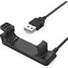 MoKo Caricatore per Garmin Forerunner 220, Caricabatterie con 1m Cavo USB di Ricarica & Sync Sincronizzazione per Forerunner220 Smart Watch, Nero