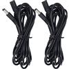 ZJchao Cavo Prolunga LED DC12V/24V 2 Pezzi 5,5x2,1mm, Connessione Facile, Isolamento PVC, Tipo Universale, Materiali Excelenti, Ampia Applicazione