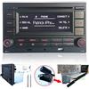 SCUMAXCON Autoradio RCN210 USB MP3 AUX SD Bluetooth CD player Per VW Golf MK4 POLO Passat B5 USB MP3 AUX SD Bluetooth incorporato con lettore CD + adattatore con simulatore Canbus