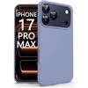 N NEWTOP Cover Compatibile per Apple iPhone 17 PRO MAX, Custodia TPU SOFT Gel Silicone Ultra Sottile Flessibile Case Posteriore Protezione Fotocamera Anti Urto Guscio Scocca Colorato (Viola)