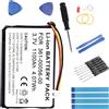 Fuworance Batteria agli ioni di litio 3,7 V 1100 mAh compatibile con Garmin GPS Drive 50 LM, Drive 51LMT-S, DriveSmart 5 LMT, Nuvi 30, Nuvi 50LM, Nuvi 52, Nuvi 52LMT, Nuvi 55LMT 361-00056-00 +