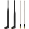 QWORK® 2 Pezzi 868mhz antenna omni-direzionale con sma-connettore, antenna inclinabile e girevole