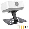lasuroa Supporto Pieghevole per Proiettore, Mini Supporto Regolabile per Scrivania/Soffitto/Parete Compatibile con QKK, DR.J, DBPOWER, Anker, AAXA, Jinhoo, PVO, TMY (Nero)