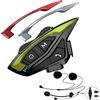 QSPORTPEAK Shark08 V5.1 - Kit per casco da moto, con sistema di comunicazione Bluetooth, con cancellazione del rumore DSP/CVC, 1500 m, 8 piloti, con radio FM, per ATV/Dirt Bike