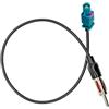 Vecys Cavo Adattatore da Fakra a DIN Adattatore Fakra Z per Autoradio TV DAB + GPS Fakra Zauf Spina DIN cavo Fakra RG174 12 pollici 30 cm per antenna radio FM/AM Blaupunkt Seat Skoda VW Golf