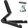 Hsyadazi Supporto universale per tablet (nero) - Supporto per tablet regolabile e pieghevole, compatibile con dispositivi da 4 a 13 pollici, compatibile con telefoni cellulari, iPad e altri tablet PC