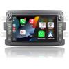 YZGWWIU Autoradio per Dacia Sandero Duster Logan Dokker Capture Renault Stereo con Wireless CarPlay/Android Auto