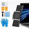 pengguo Batteria per MacBook Pro 13 Pollici A1706 (Fine 2016, Metà 2017), Batteria di ricambio per computer portatile A1819, Batteria EMC 3071 EMC 3163, 4320 mAh (Versioni aggiornate 6.2)