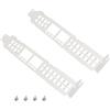 SG Store 2 staffe a piena altezza per slot GPU per schede grafiche con 4 viti compatibili con Dell MELLANOX CONNECTX-4 LX 25GbE CX4121C 20NJD, argento