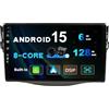 Generic SXAUTO [6GB+128GB] Android 12 IPS Autoradio Per Toyota RAV4 (2007-2012) - Senza fili CarPlay/Android Auto - LED Telecamera + MIC - DSP DAB Fast-boot Volante 360-Camera WiFi AHD 4G - 2 Din 9 Pollici