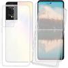 IJTYHF 4 Pack Cover per TCL 40 NXTpaper (6.78 Pollici) Custodia Silicone Trasparente TPU Phone Case Bumper Shell Skin + Vetro Temperato Protezioni scherm