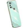 RankOne La Custodia del Telefono è Adatta per Samsung Galaxy M31 (6.4 Inches), Case per Cellulare in Silicone con Telaio Galvanico - Verde