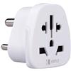 Keple India Indian Adapter Plug Viaggi Tipo D to a UK, US USA American, Australia, EU Europe European, China, Japan Giappone, Thailandia, Argentina, Swiss Adattatore Presa Universale Internazionale 3 Pin