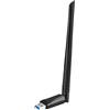 Mokeum USB WiFi Dongle 1300Mbps, adattatore WiFi USB 802.11 AC Dual Band 5GHz/2.4GHz Fast USB 3.0 ad alto guadagno 5dBi Antenna Network Adattatore Wireless per PC Desktop Laptop Supporta Windows Mac e Linux