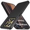 GIOPUEY Cover Compatibile con Motorola Signature, Il Materiale TPU Ultrasottile Custodia, Anti Impronta Digitale Phone Case [Resistente all'Usura] [Antiscivolo] - Nero