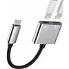 WASRUYI Adattatore per Lightning cuffie jack(2 in 1)per iPhone 14 Pro Caricatore Aux Audio Cavo per Apple MFi Certified Auricolari Ricarica Sdoppiatore Dual Cavetto Adapter per iPad Headphone Accessori Dongle