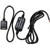 Tiardey Convertitore step down DC DC,convertitore USB da 12V a 5V 3A Regolatore step down di tensione Connettori USB per display LED di monitoraggio radio stereo per auto