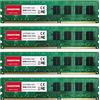 Gigastone 【DDR3 RAM】GIGASTONE 32GB Kit(4x8GB) DDR3/DDR3L 1600MHz (1333MHz) PC3-12800 (PC3-10600) CL11 1.35V/1.5V 2Rx8 UDIMM 240pin Unbuffered Non ECC Ideale PC Desktop alta prestazione Memoria Upgrade