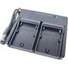 EMOVERY Caricabatterie USB doppio per Sony NP-F990 NP-F970 NP-F960 NP-F950 NP-F930 NP-F770 NP-F750 NP-F570 NP-F550 NP-F330 NP-FM30 FM50 NP-QM91D QM71D NP-FM500H NP-F NP-F Macchina fotografica