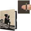 kwmobile Custodia Cinturino Mano Compatibile con AmazonKindle Scribe (2022/2024) Cover - eBook Reader Case - Cover eReader Simil Pelle Ragazza e Libri