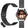 GIOPUEY Cinturini Compatibile con TicWatch Atlas, Acciaio Inossidabile Cinturino [Resistente all'Usura] - Black