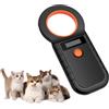 Suoxiom Lettore Microchip Cani, Scanner di Microchip per animali domestici, USB ricaricabile Lettore di chip Scanner per chip e gatti ISO11784/(85) FDX-B/EMID Lettore di microchip per cani/gatti (rosso)