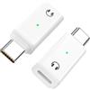 MoKo Adattatore da Lightning a USB C Audio, 2 Pezzi Adattatore Lightning a USB C per Cuffie e Auricolari per iPhone Air 17 16 15 Pro Max Plus, iPad, Galaxy, MacBook, Non per Ricarica/Microfono, Bianco
