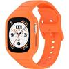 GIOPUEY Cinturini Compatibile con Honor Watch 4, Morbido Silicone Cinturino [Resistente all'Usura] [Traspirante] - Orange