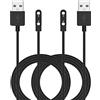 Ruentech 2 cavi di ricarica compatibili con Xplora XGO2, cavo di ricarica USB magnetico di ricambio per Xplora XGO2, nero