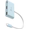 j5create USB-C a HDMI e Type-A con Power Delivery (Eco-Friendly) con HDMI 4K/USB-A 5Gbps/ricarica PD 100W | Compatibile con MacBook Pro/Chromebook/HP/Samsung e altri dispositivi Type-C (JCA379EC)