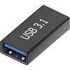 Ouitble Adattatore da USB C a USB 3.1, presa USB C da 10 Gbps a USB 3.1 A, convertitore per due spine, prolunga