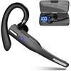 Zunate Auricolare Bluetooth 5.1 senza fili vivavoce con microfono, auricolare singolo orecchio girevole senza fili per guida aziendale e ufficio, controllo One Touch (cuffie standard)