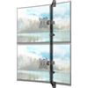 PUTORSEN Supporto monitor muro 2 monitor da 17 a 32 fino a 9KG, supporto a parete per doppio monitor completamente regolabile, VESA75/100mm, Nero
