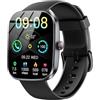 Hosgubo Smartwatch Donna Uomo, Orologio Smartwatch 1.69'' HD Smart Watch, 25 Sportive, Sonno Cardiofrequenzimetro IP68 Impermeabile Fitness Tracker, Contapassi/Cronometro/Notifiche di Messaggi per Android iOS
