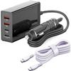 TAIFU 140W USB C Caricabatterie da Auto, 28V 5A Ricarica Rapida PD 3.1, Alimentatore Caricatore USB per Accendisigari con Porte Multiple per MacBook/iPad/iPhone 17 Pro Max 40W/ Samsung S25/ Laptop